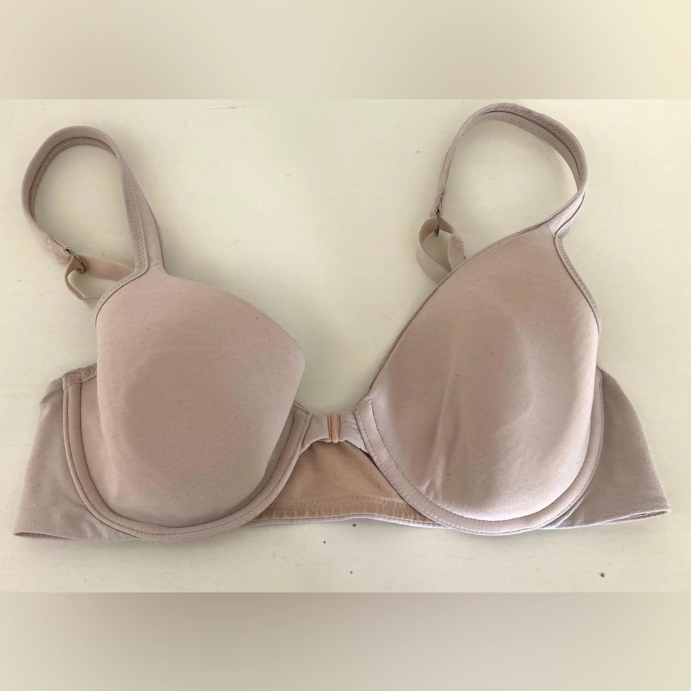Hanes Women’s Size 34C Beige Bra with Nipple Covers